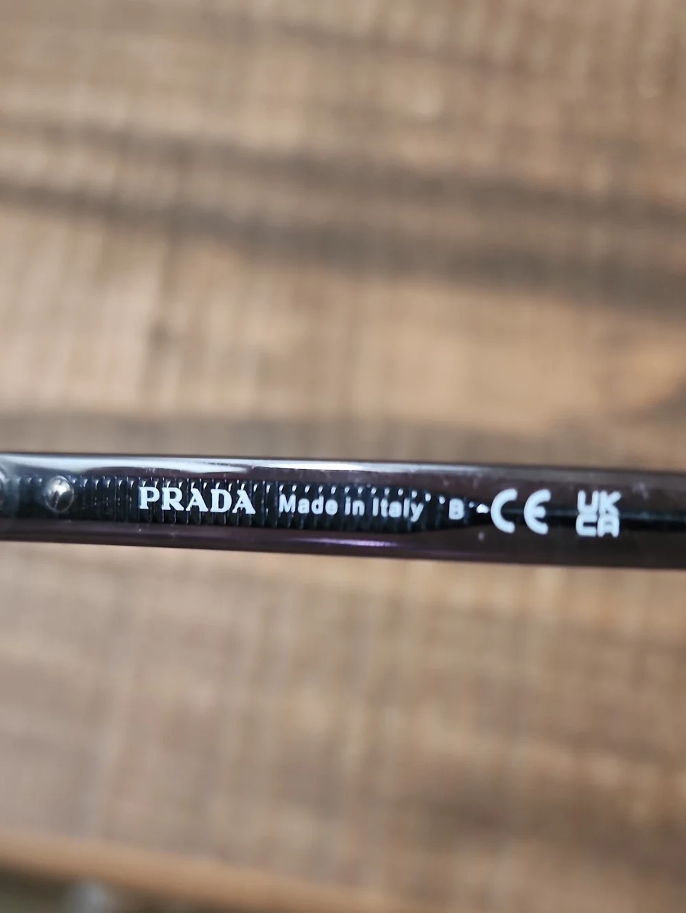 Prada Translucent Gray Black Rectangular Eyeglass Frames Women's Optical